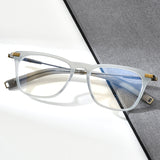 FONEX Acetat Titan Brillengestell Männer Quadratische Optische Brille F85703
