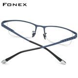 FONEX Titan Brillengestell Herren Quadratische Brille F85640