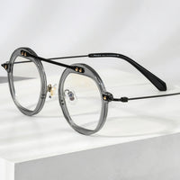 FONEX Acetate Titanium Glasses Frame Men Eyeglasses F85678
