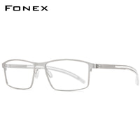 FONEX Alloy Glasses Frame Women Square Screwless Eyeglasses 995