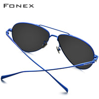 FONEX Titanium Herren Polarisierte Sonnenbrille 8507