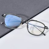 FONEX Acetate Titanium Glasses Frame Men Square Eyeglasses F9025