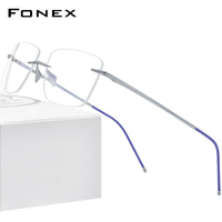 FONEX Titan Randlose Brille Herren Brillengestell 8557