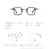 FONEX Acetat Brillengestell Herren Runde Optische Brille F85673