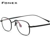 FONEX Pure Titanium Glasses Frame Men Square Eyeglasses F85739