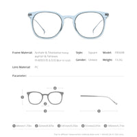 FONEX Acetat-Titan-Brillengestell Herren Square Myopie Optical Eyeglasses F85698