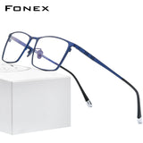 FONEX Titan Brillengestell Herren Quadratische Brille F85641