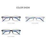 FONEX Titanium Glasses Frame Men Square Eyeglasses F85642