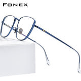 FONEX Titan Brillengestell Damen Cateye Brillen 8532