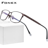 FONEX Titanium Glasses Frame Men Square Eyeglasses F85642