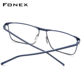 FONEX Titan Brillengestell Herren Quadratische Brille 8526