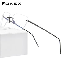 FONEX Titan Randlose Brille Herren Brillengestell 8557