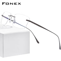 FONEX Titan Randlose Brille Herren Brillengestell 8555