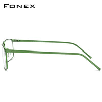 FONEX Titanium Glasses Frame Men Square Eyeglasses 8550