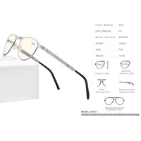 FONEX Blue Light Blocking Folding Screwless Reading Glasses LH013
