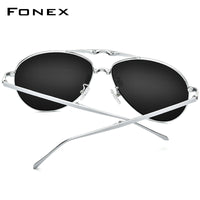 FONEX Titanium Men Folding Polarized Sonnenbrille 838