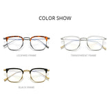 FONEX Acetate Titanium Glasses Frame Men Square Eyeglasses F85661