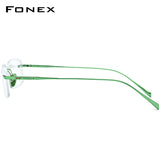 FONEX Titanium Rimless Glasses Men Eyeglasses Frame 8562