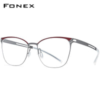 FONEX Titan Brillengestell Herren Quadratische schraubenlose Brille 8527