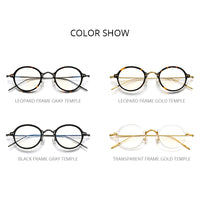 FONEX Acetate Titanium Glasses Frame Men Round Eyeglasses F85680