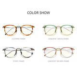 FONEX Acetate Titanium Glasses Frame Men Square Eyewear F85648