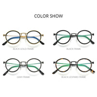 FONEX Acetate Titanium Glasses Frame Men Round Eyeglasses F85692