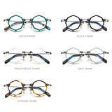 FONEX Acetate Titanium Glasses Frame Women Eyeglasses F85713