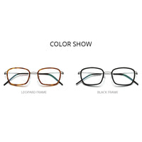 FONEX Alloy Glasses Frame Men Square Screwless Eyeglasses F98638