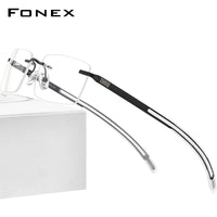 FONEX Rimless Glasses Frame Men Screwless Eyewear F1003