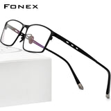 FONEX Titan Brillengestell Männer Quadratische Optische Brille F85691