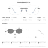 FONEX Titanium Rimless Glasses Women Eyeglasses Frame 8559