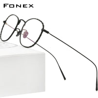 FONEX Titanium Glasses Frame Men Square Eyeglasses 981