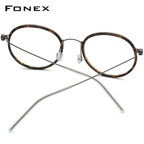 FONEX Titan Brillengestell Herren Runde schraubenlose Brille 7512 –  FONEX-Eyeglasses