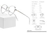 FONEX Titan Brillengestell Herren Quadratische Brille 884