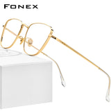 FONEX Titan Brillengestell Männer Kurzsichtigkeit Optische Brillen 8532
