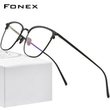 FONEX Titan Brillengestell Herren Quadratische Brille F85656