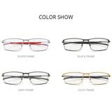 FONEX Photochromic Grey Alloy Glasses Frame Men Screwless Eyeglasses FAB1010