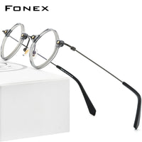 FONEX Acetate Titanium Glasses Frame Women Rhombus Eyeglasses F85716