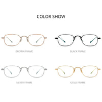 FONEX Pure Titanium Glasses Frame Men Square Eyeglasses F85739