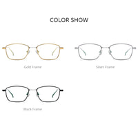 FONEX Pure Titanium Glasses Frame Men Square Eyeglasses F85723