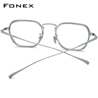 FONEX Pure Titanium Glasses Frame Men Square Eyeglasses KJ53