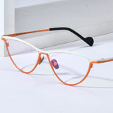 FONEX Pure Titanium Glasses Frame Men Cat Eye Eyeglasses F85748
