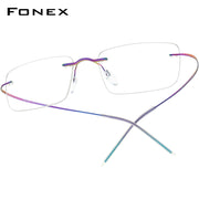 FONEX Titanium Rimless  Glasses Frame Men Eyeglasses Frame F85707