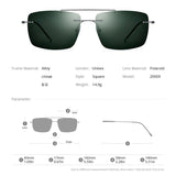 FONEX Titanium Alloy Rimless Sunglasses 20009