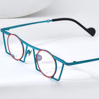 FONEX Titanium Glasses Frame Round Men Square Eyeglasses F85750
