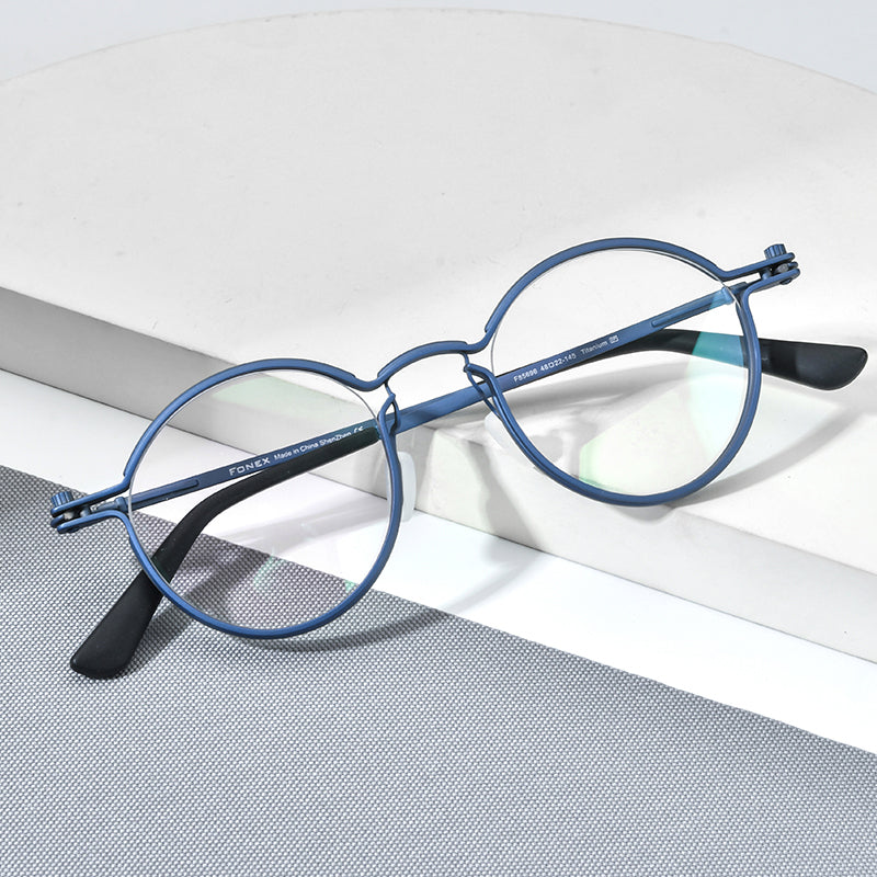 Korean round glasses prescription online