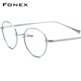 FONEX Titanium Glasses Frame Women Oval Eyeglasses F85732