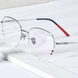FONEX Titanium Glasses Frame Women Cat eye Eyeglasses F85743