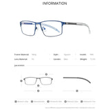 FONEX Legierung Brillengestell Frauen Quadratische schraubenlose Brille 998