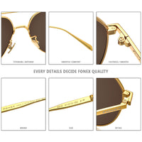 FONEX Titanium Men Polarized Sunglasses 8506